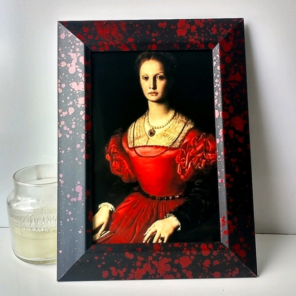 Serial Killer Elizabeth Bathory Gothic Oddity Queen Horror Bloody Gore Framed - Picture 3 of 8